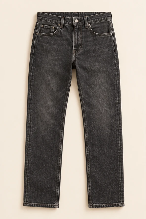 Ashland Straight in Washed charcoal, front view